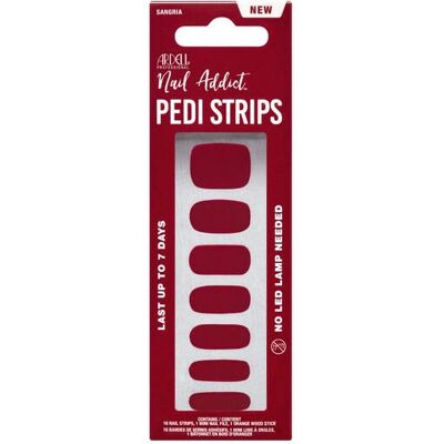 Ardell - Nail Addict Strips Sangria Ped - Sangria - 16 Stk - Nail Strips Ardell - Nail Addict Strips Sangria Ped - Sangria - 16 Stk - Nail Strips