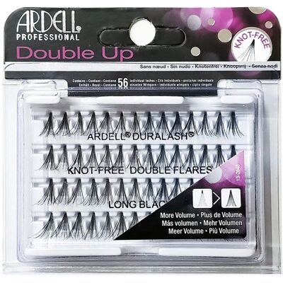 Ardell Double Up kinnlose einzelne Wimpern - Lang Schwarz Ardell Double Up kinnlose einzelne Wimpern - Lang Schwarz