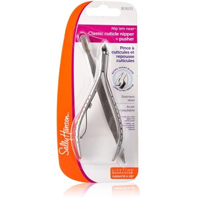 Sally Hansen Beauty Tools Nip'em Neat-Cuticle Nipper Pusher - Coupe-cuticules - Publicité Sally Hansen Beauty Tools Nip'em Neat-Cuticle Nipper Pusher - Coupe-cuticules - Publicité