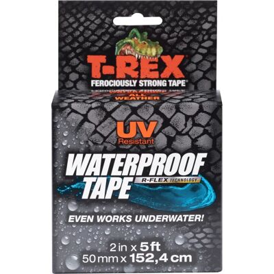 T-REX Waterproof Tape - Black - 48mm x 1.52m - Waterproof Tape T-REX Waterproof Tape - Black - 48mm x 1.52m - Waterproof Tape