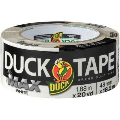 Duck Max Strength White Duct Tape - Indoor Use - 18 m Duck Max Strength White Duct Tape - Indoor Use - 18 m