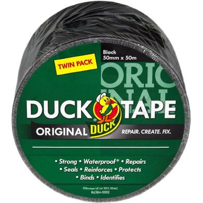 Shurtape 232336 Duck Tape Black 50mm x 50m - Duct Tape Shurtape 232336 Duck Tape Black 50mm x 50m - Duct Tape