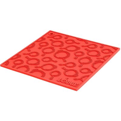 Lodge Salvamanteles de Silicona - Resistente al Calor - Rojo - Salvamanteles de Silicona Lodge Salvamanteles de Silicona - Resistente al Calor - Rojo - Salvamanteles de Silicona