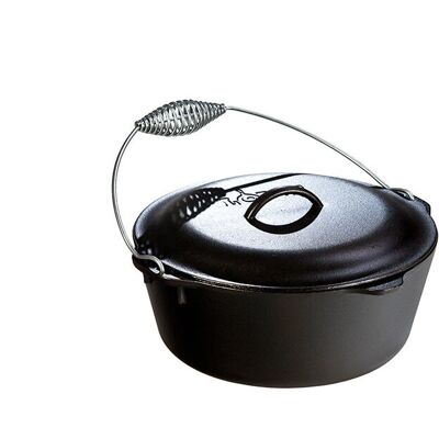 Panela de Ferro Fundido Lodge - 6,62L, Preto Panela de Ferro Fundido Lodge - 6,62L, Preto