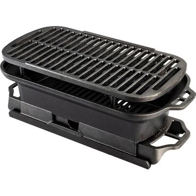 Lodge Fonte - Barbecue Charbon Style Hibachi Compact - USA - Publicité Lodge Fonte - Barbecue Charbon Style Hibachi Compact - USA - Publicité