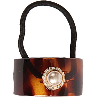 CARAVAN Coda Di Cavallo Con Conchiglia Di Tartaruga - Accesorio decorado a mano con perlas y cristales Swarovski CARAVAN Coda Di Cavallo Con Conchiglia Di Tartaruga - Accesorio decorado a mano con perlas y cristales Swarovski