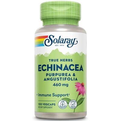 Solaray Echinacea Angustifolia Purpurea - 460 mg - 100 capsule vegetali Solaray Echinacea Angustifolia Purpurea - 460 mg - 100 capsule vegetali