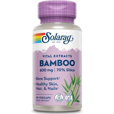 Estratto di Fusto di Bambù Solaray - Integratore Alimentare - 300 mg - 60 Capsule Estratto di Fusto di Bambù Solaray - Integratore Alimentare - 300 mg - 60 Capsule