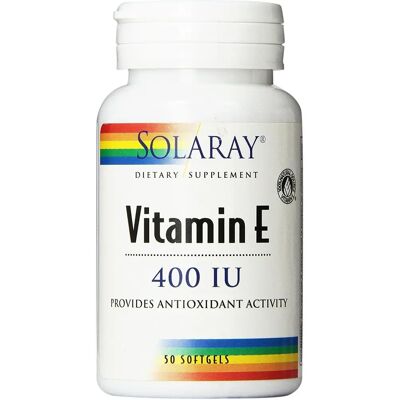Solaray Vitamina E 400 UI - Apoio ao coração & pele Solaray Vitamina E 400 UI - Apoio ao coração & pele