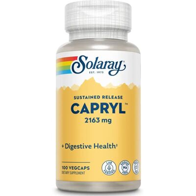 Solaray Capryl Senza Sodio Senza Resina Capsule Vegetali - Integratore Alimentare Solaray Capryl Senza Sodio Senza Resina Capsule Vegetali - Integratore Alimentare