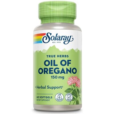 Solaray Öl von Oregano 150 Mg - Unterstützung des Magen-Darm-Trakts & Immunität Solaray Öl von Oregano 150 Mg - Unterstützung des Magen-Darm-Trakts & Immunität