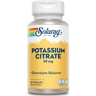 Solaray BioCitrate Potasio - 60 Cápsulas - Pack de 4 Solaray BioCitrate Potasio - 60 Cápsulas - Pack de 4