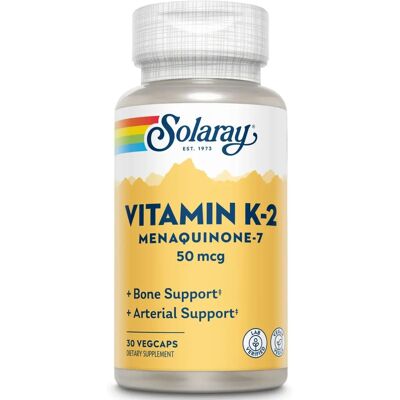 Solaray Vitamin K2 Menaquinon-7 50 μg - Nahrungsergänzungsmittel Solaray Vitamin K2 Menaquinon-7 50 μg - Nahrungsergänzungsmittel
