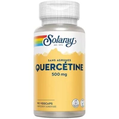 Solaray Quercétine 500 mg - 90 capsules végétales - Complément alimentaire - Publicité Solaray Quercétine 500 mg - 90 capsules végétales - Complément alimentaire - Publicité