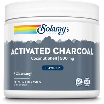Solaray Kokosnusskohle Pulver - Nahrungsergänzung 150 g Solaray Kokosnusskohle Pulver - Nahrungsergänzung 150 g