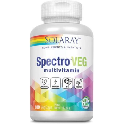 Solaray Spectro Multivitaminico Vegetariano - 180 Capsule Solaray Spectro Multivitaminico Vegetariano - 180 Capsule