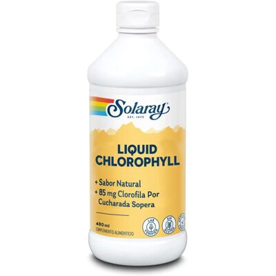 Solaray Clorofila Líquida 480ml - Desintoxicação e Energia Solaray Clorofila Líquida 480ml - Desintoxicação e Energia