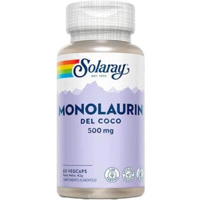 Solaray Monolaurin 500mg - Vitamina C - Supporto Immunità & Salute Intestinale Solaray Monolaurin 500mg - Vitamina C - Supporto Immunità & Salute Intestinale