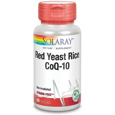 Solaray Riz rouge de levure Q10 - 60 VegCaps - Supplément alimentaire - Publicité Solaray Riz rouge de levure Q10 - 60 VegCaps - Supplément alimentaire - Publicité