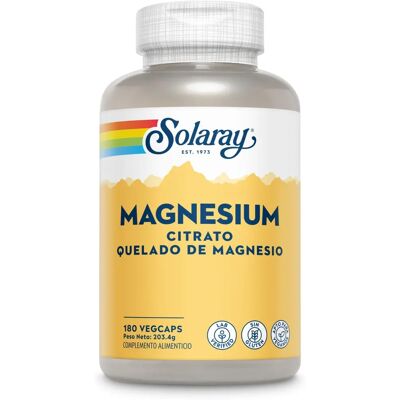 Solaray Magnesiumcitrat - Veganes Nahrungsergänzungsmittel - 180 Kapseln Solaray Magnesiumcitrat - Veganes Nahrungsergänzungsmittel - 180 Kapseln