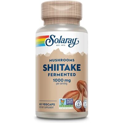 Solaray Fermentierter Shiitake - Pilz-Ergänzung mit Beta-Glucanen - 60 Veg Caps Solaray Fermentierter Shiitake - Pilz-Ergänzung mit Beta-Glucanen - 60 Veg Caps