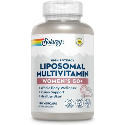Solaray Multivitaminico Liposomale Donna 50+ - Alta Potenza, 60 Capsule Vegetali Solaray Multivitaminico Liposomale Donna 50+ - Alta Potenza, 60 Capsule Vegetali