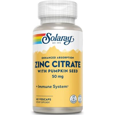 Solaray Zinkcitrat 50 mg - Nahrungsergänzungsmittel Solaray Zinkcitrat 50 mg - Nahrungsergänzungsmittel