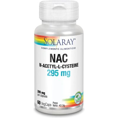 Solaray N-Acetylcystein 295 mg - Nahrungsergänzung - 60 Stück Solaray N-Acetylcystein 295 mg - Nahrungsergänzung - 60 Stück
