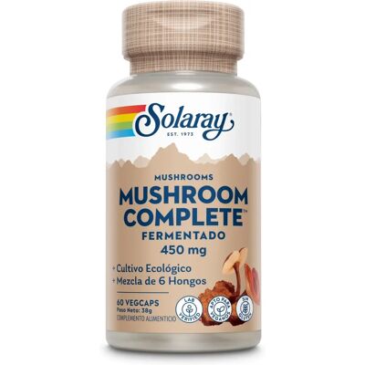 Solaray Fermented Mushroom Complete - 6 Bio-Pilze - 450mg Solaray Fermented Mushroom Complete - 6 Bio-Pilze - 450mg