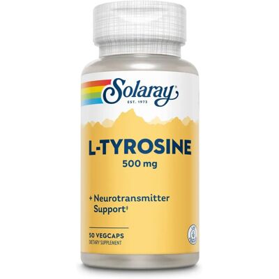 Solaray L-Tyrosin 50 Kapseln - Nervensystem Unterstützung Solaray L-Tyrosin 50 Kapseln - Nervensystem Unterstützung