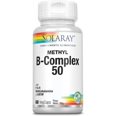 Solaray Methyl B-Complex 50 - Suplemento alimenticio Solaray Methyl B-Complex 50 - Suplemento alimenticio