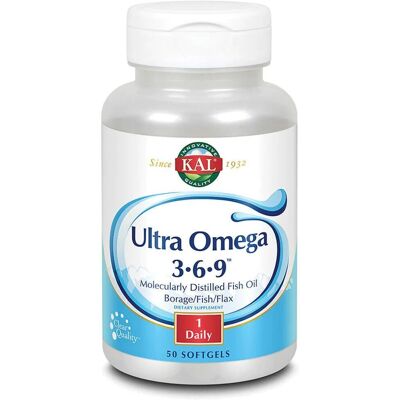 Kal Ultra Omega 3-6-9 - 50 Perlas - Suplemento alimentar Kal Ultra Omega 3-6-9 - 50 Perlas - Suplemento alimentar