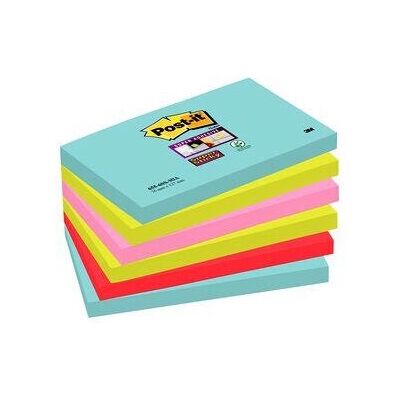 Post-It Super Sticky Notes Miami - Note Paper - 76x127mm - Multicolor Post-It Super Sticky Notes Miami - Note Paper - 76x127mm - Multicolor