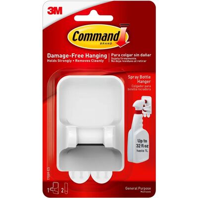Crochet pour Bouteilles de Spray 3M Command - Support pour Bouteilles - Publicité Crochet pour Bouteilles de Spray 3M Command - Support pour Bouteilles - Publicité