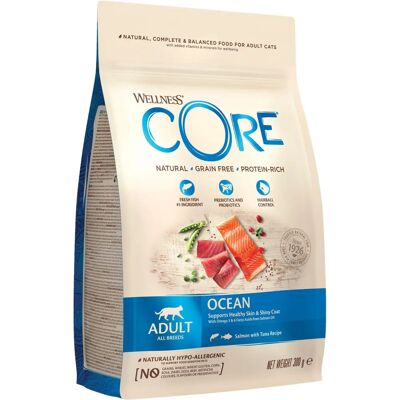 Nourriture pour chats Wellness Core Saumon et Thon - 300g - Publicité Nourriture pour chats Wellness Core Saumon et Thon - 300g - Publicité
