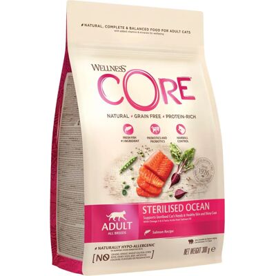 Wellness Core Cibo per Gatti Sterilizzati Salmone Oceano - Grain Free 300g Wellness Core Cibo per Gatti Sterilizzati Salmone Oceano - Grain Free 300g