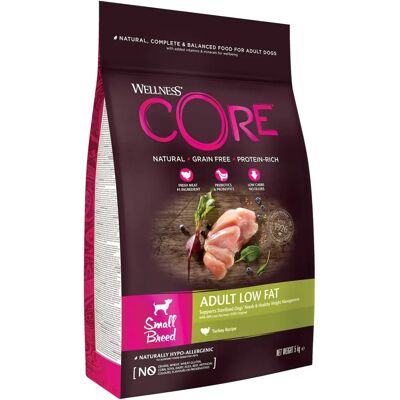 Wellness Core Kleine Rassen Laag Vet Kalkoen Droogvoer - 5kg Wellness Core Kleine Rassen Laag Vet Kalkoen Droogvoer - 5kg