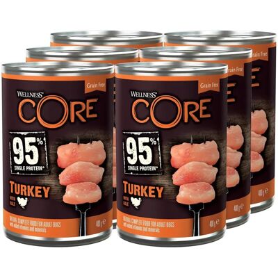 Wellness Core 95% Kalkoen en Kale Natvoer voor Honden - Hondenvoer Wellness Core 95% Kalkoen en Kale Natvoer voor Honden - Hondenvoer