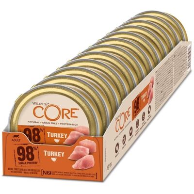 Wellness Core 98% Kalkoen Natvoer voor Katten - Natvoer Wellness Core 98% Kalkoen Natvoer voor Katten - Natvoer