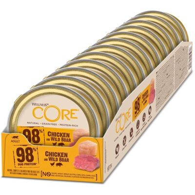 Wellness Core 98% Chicken & Wild Boar Wet Cat Food - 12 x 85g Wellness Core 98% Chicken & Wild Boar Wet Cat Food - 12 x 85g