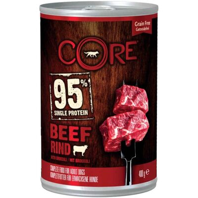 Wellness Core Can95% Manzo con Broccoli 400 g - Dog Food Wellness Core Can95% Manzo con Broccoli 400 g - Dog Food