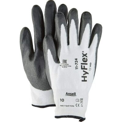 Ansell HyFlex Schnittschutzhandschuhe - 11-724 - Weiß/Grau Ansell HyFlex Schnittschutzhandschuhe - 11-724 - Weiß/Grau