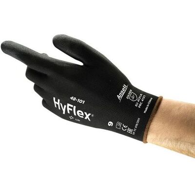 Ansell HyFlex 48-101 Handschuhe - Schwarz, Größe 8 - Arbeitshandschuhe Ansell HyFlex 48-101 Handschuhe - Schwarz, Größe 8 - Arbeitshandschuhe