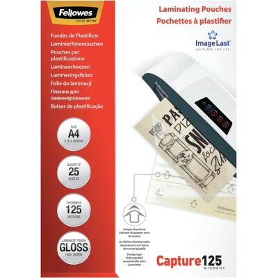 Fellowes Model 5396301 Laminatiehoes - 25 stuks Fellowes Model 5396301 Laminatiehoes - 25 stuks