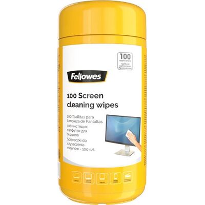 Kit di pulizia schermo Fellowes 9970330 - 100 salviette Kit di pulizia schermo Fellowes 9970330 - 100 salviette