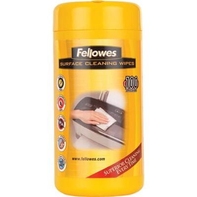 Fellowes Limpieza de Superficies - Toallas de Limpieza - 100 Hojas - Blanco Fellowes Limpieza de Superficies - Toallas de Limpieza - 100 Hojas - Blanco