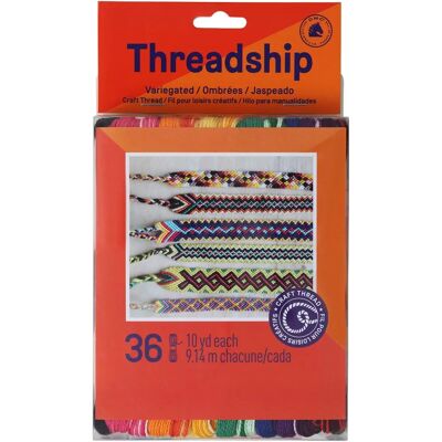 Pack de fils de craft ombrés DMC Prism - 36 échevettes Pack de fils de craft ombrés DMC Prism - 36 échevettes