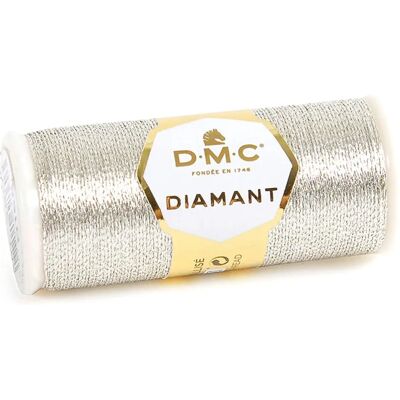 Fio de bordar metálico DMC D168 - Prata claro Fio de bordar metálico DMC D168 - Prata claro