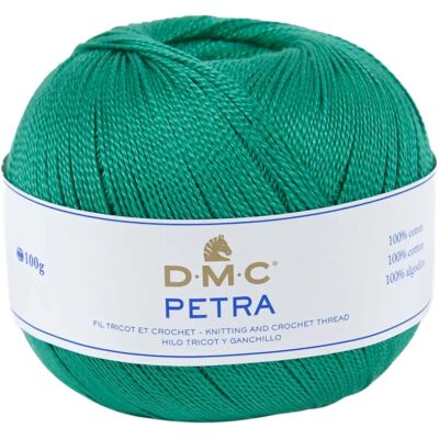 DMC Petra - Fil à tricoter et crochet - 100% coton - Turquoise - Taille 5 - Publicité DMC Petra - Fil à tricoter et crochet - 100% coton - Turquoise - Taille 5 - Publicité