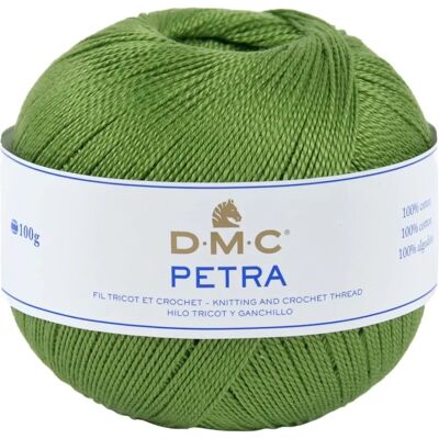 DMC Petra - fil coton 100% - 100 g - blanc - Publicité DMC Petra - fil coton 100% - 100 g - blanc - Publicité